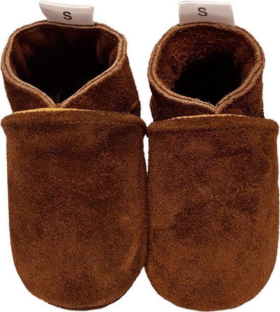 BabySteps Babyslofjes Effen Cognac Bruin Maat 24/25