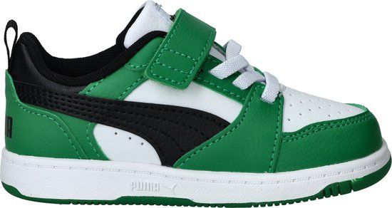 Puma Rebound V6 Lo Inf Sneakers - Jongens - Groen