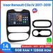 Awesafe Autoradio Convient pour Renault Clio 4 2017-2019 - Android 14 - 6Go+128Go - Carplay sans fil & Android Auto - GPS - Bluetooth - Wifi