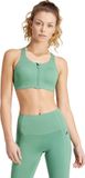 adidas Performance TLRD Impact Luxe High-Support Beha met Rits - Dames - Groen - 95A