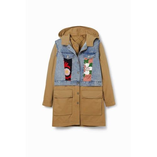 Desigual jas met printopdruk bruin