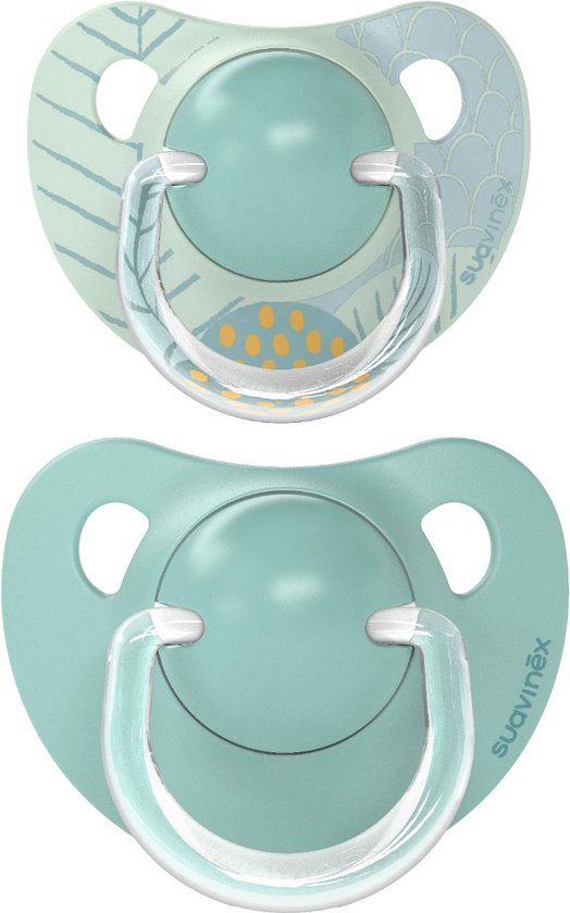 Suavinex Dreams Flat Duo Blue 18m+ 2 stuks Silicone Fopspenen SXSDA3083263