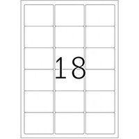 HERMA Premium - Papier - mat - permanent zelf-klevend - wit - 63.5 x 46.6 mm 1800 etiket(ten)
