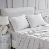 Linen Closet Ultieme Percal Lichtgrijze Queen Set Sheet 4-delige Set