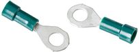 Elpress 400100056 voorgeïsoleerde stekker, rond, 0,25-0,75 mm, geleiderdoorsnede mm2, 4,3 (M-3) diameter van de sierlijst, 7,5 breedte, groen, 100 stuks
