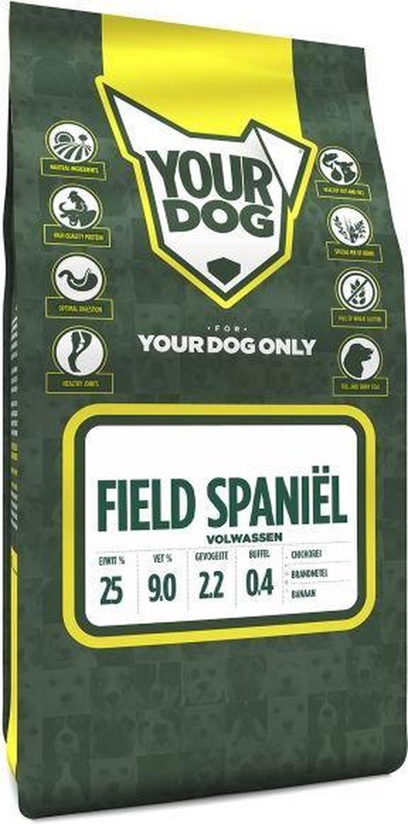 Yourdog Volwassen 3 kg field spaniËl hondenvoer