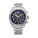 Citizen AT2480-81L Eco-Drive Super-Titanium Chronographe 43mm bracelet argent