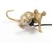 SELETTI Lampe Souris LED décorative USB horizontale or