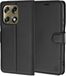 Techsuit Hoesje geschikt voor Motorola Signature - Leather Folio Book Wallet Case - Zwart