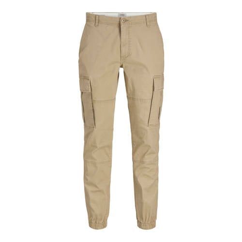 JJ REBEL Michael Slim Fit Cargo Pants - Beige