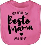 Shenzhen Haorui Industrial Technology Co., Ltd. Bavoir - Imprimé Je suis le meilleur maman du monde - Rose - Taille unique