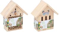 Lifetime Garden Houten Insectenhotel - Vlinders/Bijen - Set van 2