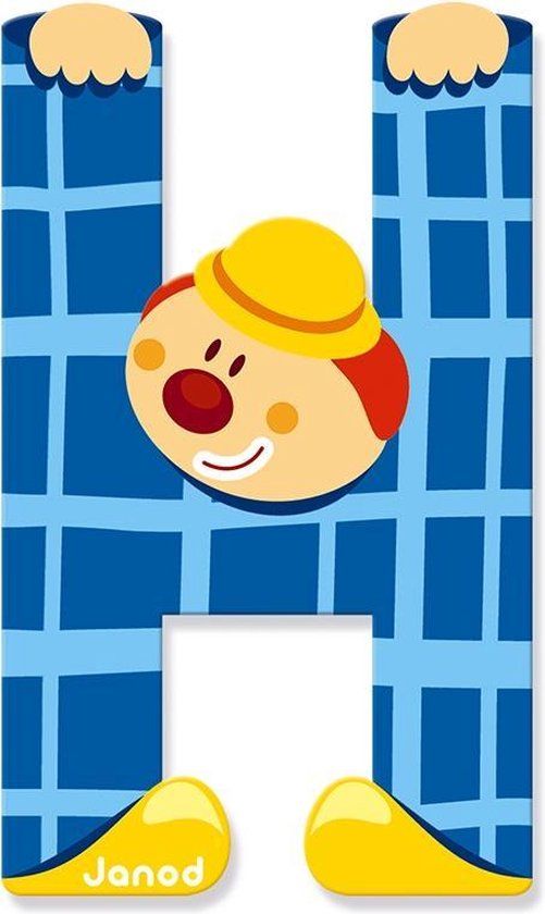 Janod Clown Letter - letter H