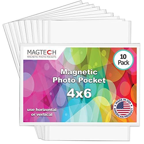 Magtech Magnetische fotozak fotolijst, wit, 4 x 6 inch
