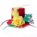 Merkloos Hoge hoed - rood/geel/groen - voor dames