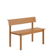 Muuto Linear Steel Bench met Rug 110 Burnt Orange