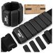 Bodytone Flex Poids réglables pour poignets et chevilles pour le fitness, 2 x 900g, noir