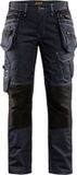 Blåkläder Dames werkbroek X1900 Stretch 7990-1141 - Marineblauw/Zwart - C44