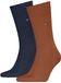 Tommy Hilfiger heren 2P sokken classic oranje & blauw