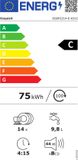 Exquisit EGSP2214-E-031C - Vaatwasser - 14 couverts - Bestekmand - Energielabel C - Auto-open - Startuitstel