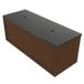 Saniclass Holz Frame Badkamermeubelset - 120x45x43cm - Noche basalten wastafelblad gepolijst - 1 wasbak - zonder kraangat - 1 lade - mat walnut pure (hout) SW1420774/SW728238