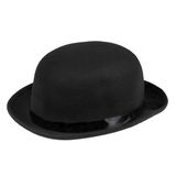 Boland - Bolhoed zwart, one size fits all voor volwassenen, hoed, hoofddeksel, kostuum, carnaval, themafeest