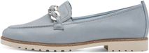 Tamaris - Dames - Loafers - Lichtblauw - Leer - Maat 37