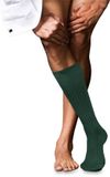 FALKE No. 13 Finest Piuma Cotton kniekousen heren groen - maat 41-42