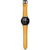 Strap-it Samsung Bracelet hybride cuir Samsung Galaxy Watch 6 Classic 43mm (jaune)