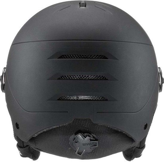 Uvex Wanted Visor Ski Helmet - Black Mat - Adjustable - 58-62cm