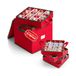 Avilia Opvouwbare kerstbalorganizer van Oxford-stof, 32 x 32 x 32 cm, met 4 modulaire vakken voor 64 decoraties, stofbescherming en eenvoudig onder het bed of in de kast op te bergen