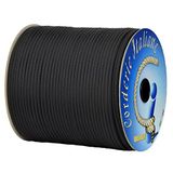 Paracord Corderie Italiane Paracord 550 Type III Basic, zwart, 4 mm - 50 m, kern 7 strengen, 100% Made in Italy 006078890