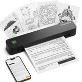 Imprimante portable - Thermique - Bluetooth - A4 - Sans encre