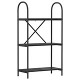 vidaXL Étagère - 3 couches - 60 x 30 x 109 cm - Bois traité - Chêne noir