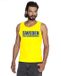 Bellatio Decorations Geel Sweden supporter mouwloos shirt heren - Zweden singlet shirt/ tanktop L