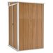 Abri de jardin mural marron 118x100x178 cm Acier galvanisé