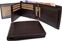 Lundholm Luxe Leren Heren Portemonnee - RFID - Bruin - Billfold - 13 Pasjes