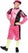 Merkloos / Sans marque Pietenpak roetveeg Piet - roze/zwart - pieten verkleed kostuum 3-delig - unisex S