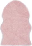 vidaXL Vloerkleed Kunstschapenvacht Roze 60x90 cm
