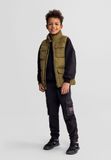 Minoti gewatteerde bodywarmer jongens - gevoerd - olijfgroen