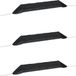 vidaXL Tunnels de culture 3 pc acier et polyéthylène noir