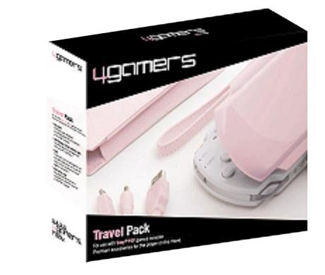 4 Gamers Pink PSP Travel Pack - USB Data/Charge/Case