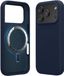 kwmobile Marineblauw Hoesje met Magneet compatibel met MagSafe voor Apple iPhone 18 Pro / iPhone 17 Pro