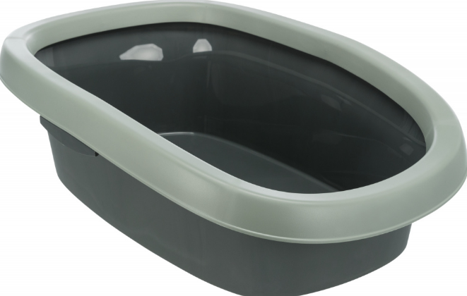 TRIXIE Carlo Be Eco Kattenbak - Grijs/Groen - 58 x 38 x 17 cm