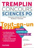 Tremplin Concours Sciences Po Tout-en-un 2027: Concours commun IEP, Paris, Bordeaux, Grenoble