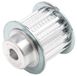 RS PRO Aluminium tandriemschijf voor 16 mm riemen, 15 tanden/verdeling 5 mm, boring 6 mm