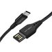 MAGIX USB C oplaadkabel 3A, snel opladen QC 3.0, zeer duurzaam, gegevensoverdracht 480 Mbit/s USB-A 2.0 omkeerbare kant naar USB-C, voor USB type C-apparaten (zwart) (120 cm)
