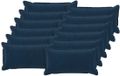 vidaXL - Kussensloop - 12 stuks - HOUTEN - Blauw - 40 x 80 cm - Katoensatijn