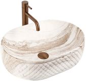 REA Oktawia Saturn Wastafel Imitatiesteen 50x35,5x15cm