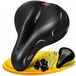 Selle - Mousse à mémoire de forme - Ergonomique - 25 x 21 cm - Avec housse imperméable